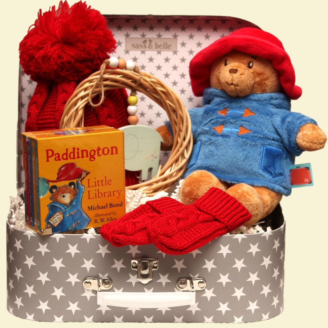 Baby suitcase with Paddington bear