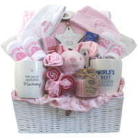Mummy, Daddy and Baby Girl Pamper Hamper - New Arrival