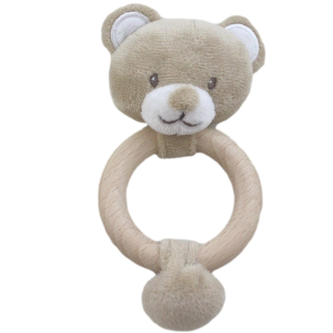Beige Teddy Rattle