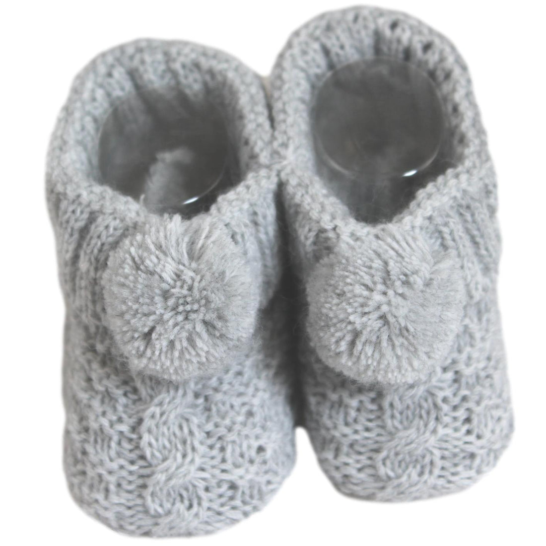 Grey Baby Booties