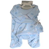 Teddy Baby Boy Layette Set