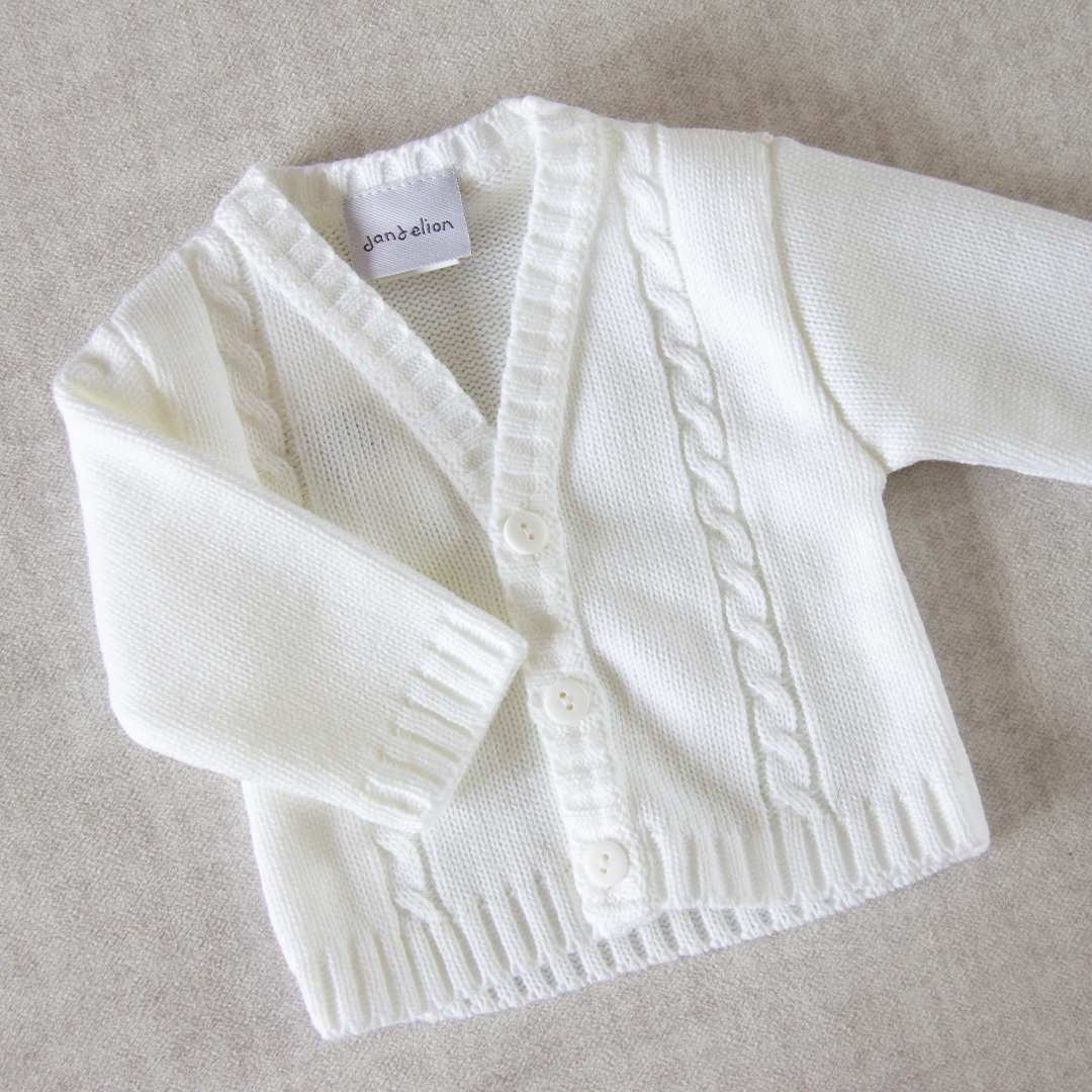 White Cardigan Unisex