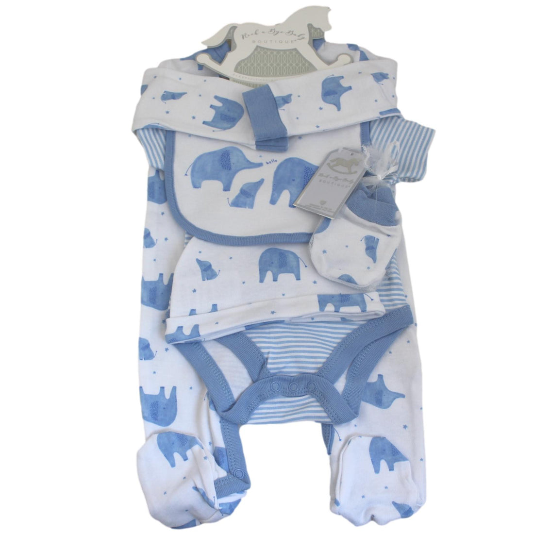 Baby Boy 5 Piece Layette Set