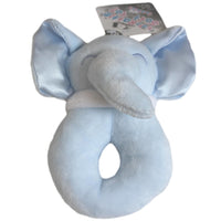 Blue Elephant Ring Rattle