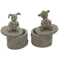 Button Corner Tooth and Curl Pots Open