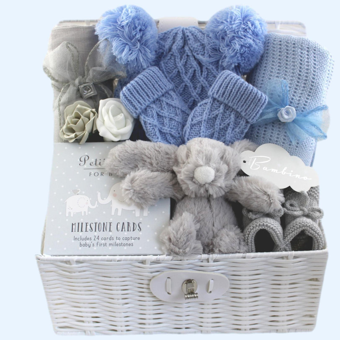 Itsy Baby Boy Gift Hamper with Milestone Cards