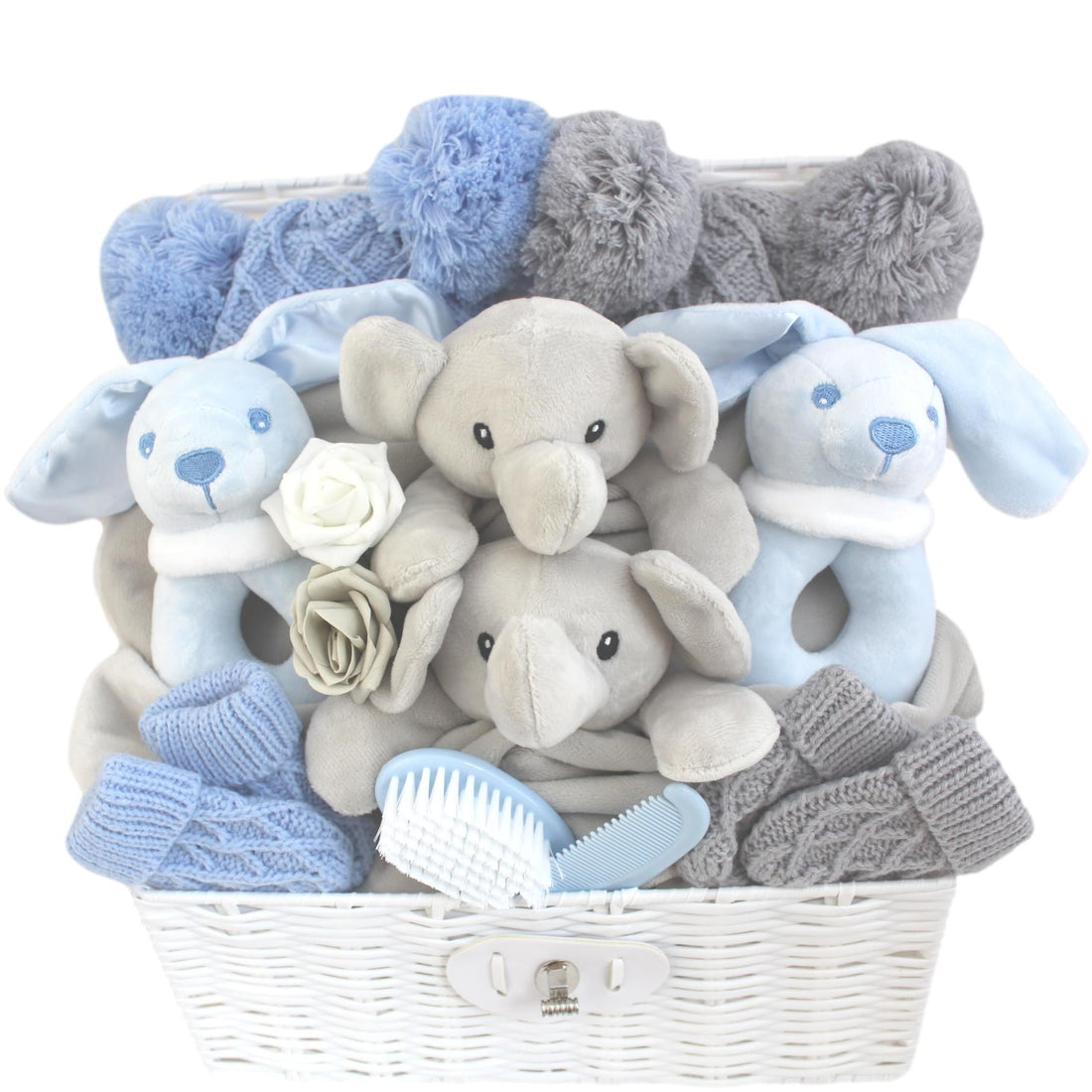 Pompom Baby Gift Hamper for Twin Boys