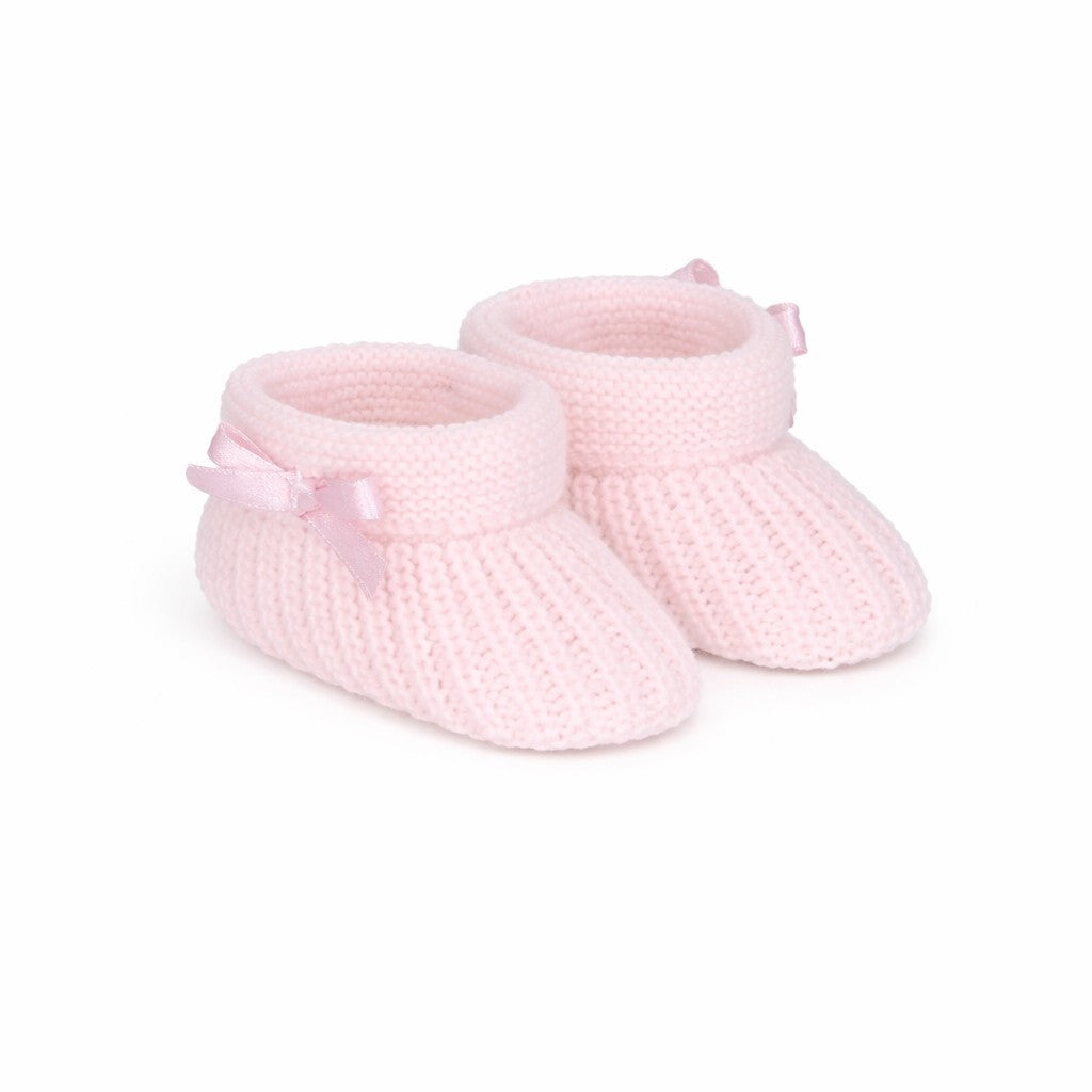 pink baby booties