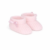 pink baby booties
