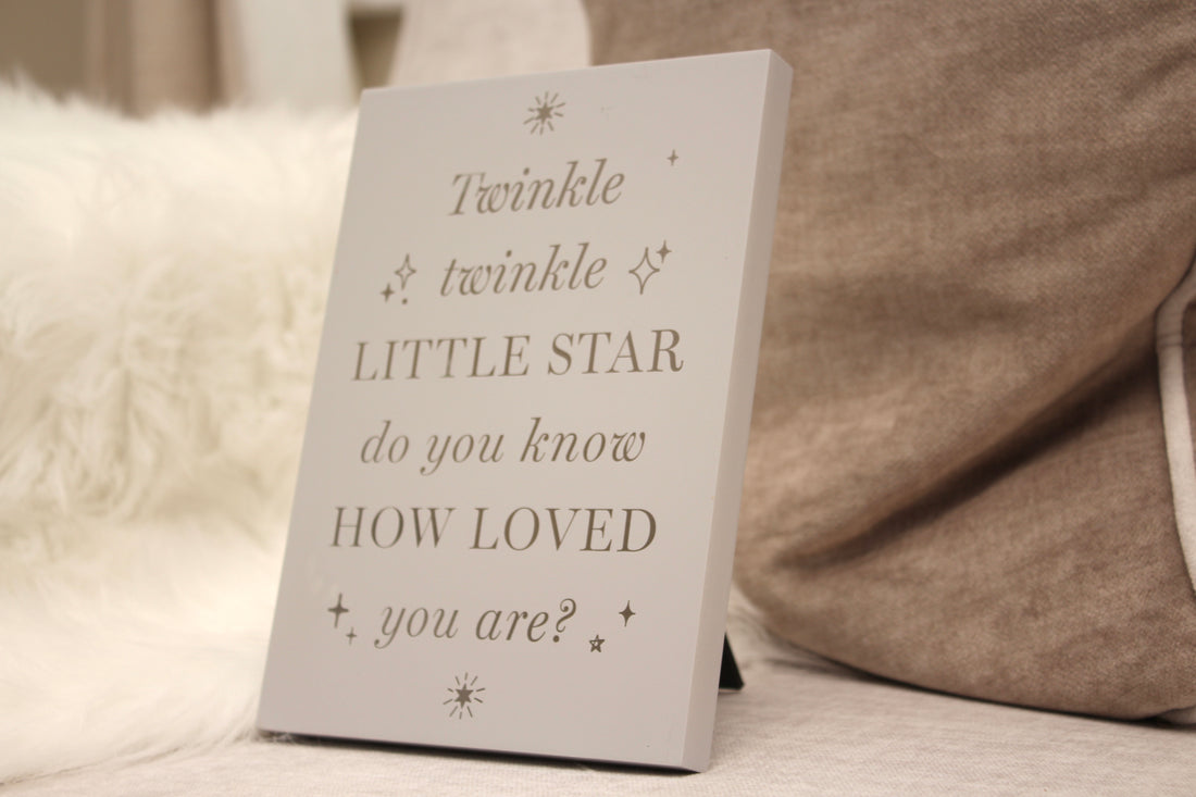 Twinkle plaque 