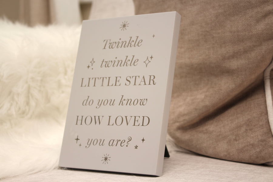 Twinkle plaque 