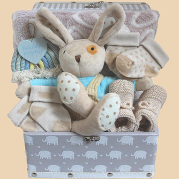Alfie Ragtale Rabbit Baby Boy Gift Hamper Set