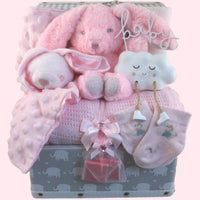 Baby Girl Gift Hamper - Two Little Bunnies