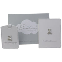 Bambino Gift Boxed First Passport and Luggage Tag