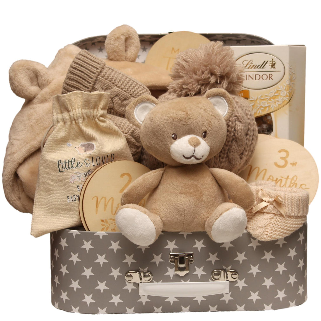 The Beige and Bear Bundle - Unisex Baby Gift Hamper