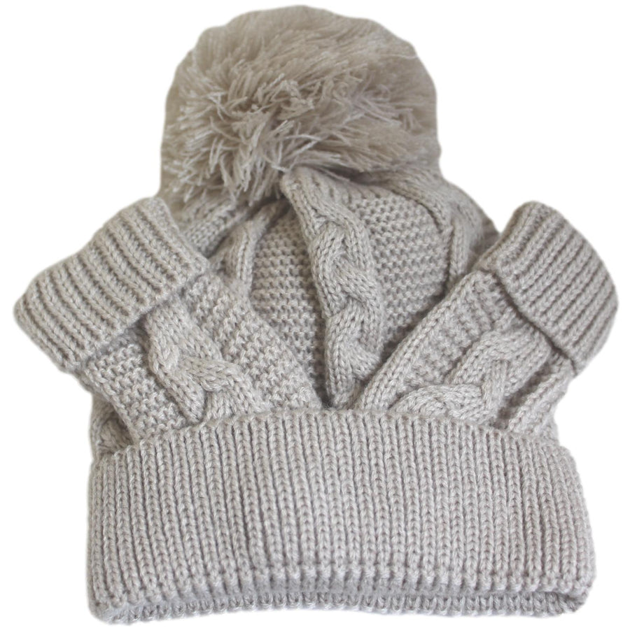 Biscuit Baby Bobble Hat and Mittens