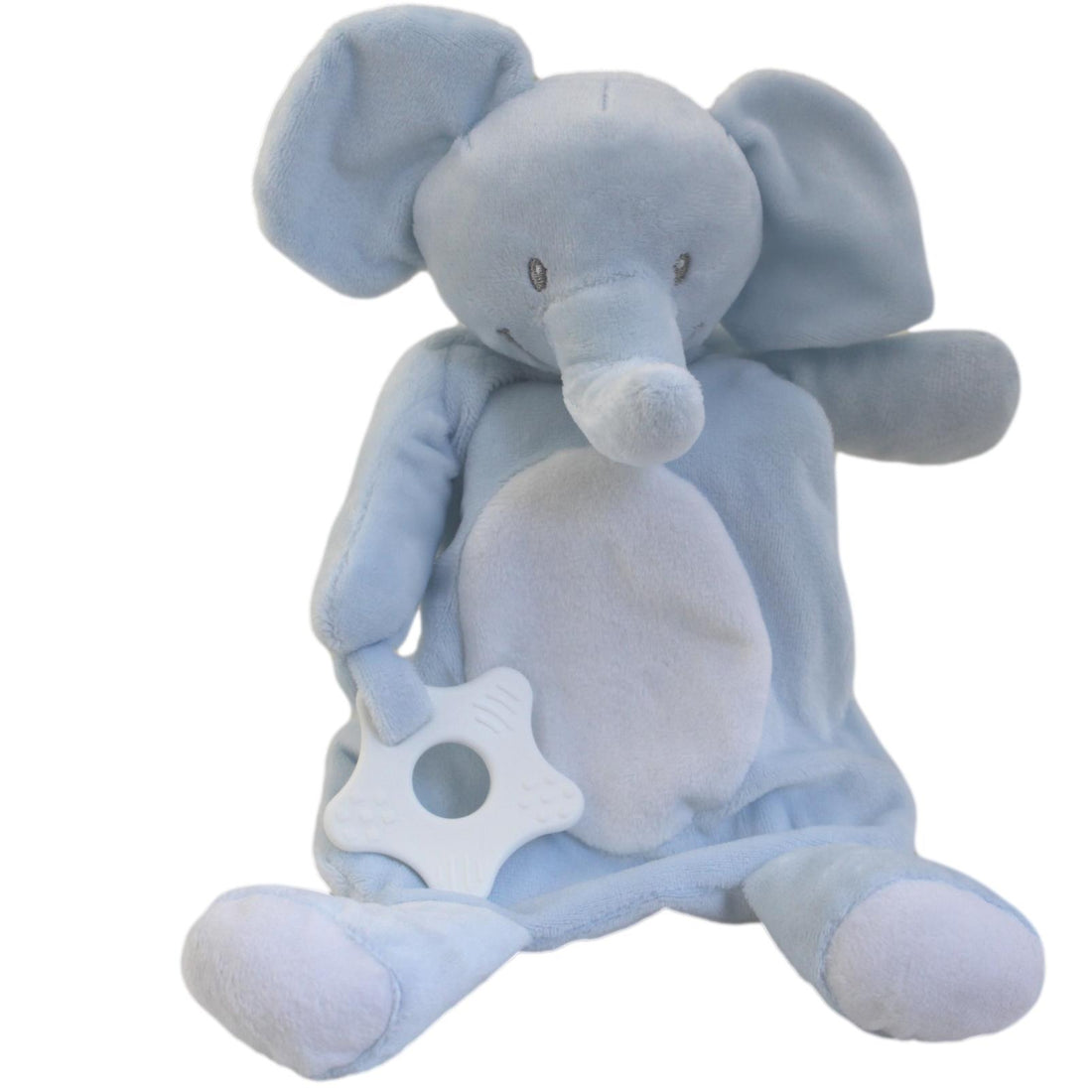 Blue Eco Elephant Teether Comforter for Baby