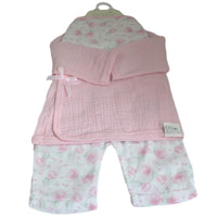Cotton Muslin Baby Girl Layette Clothes Set