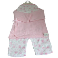 Cotton Muslin Baby Girl Layette Clothing Set