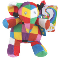 Elmer the Elephant Baby Teddy with Rattle