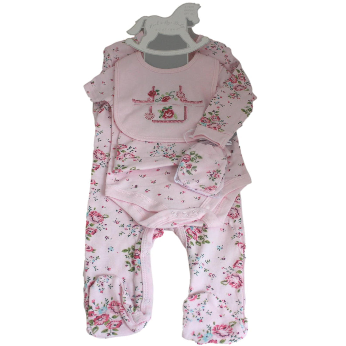 Floral Baby Girl Layette Set