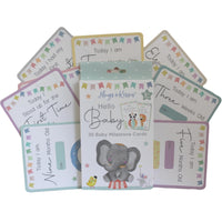 Hugs and Kisses Unisex Baby Milestone Cards