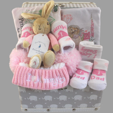 I Love Mummy and Daddy - Baby Girl Gift Hamper