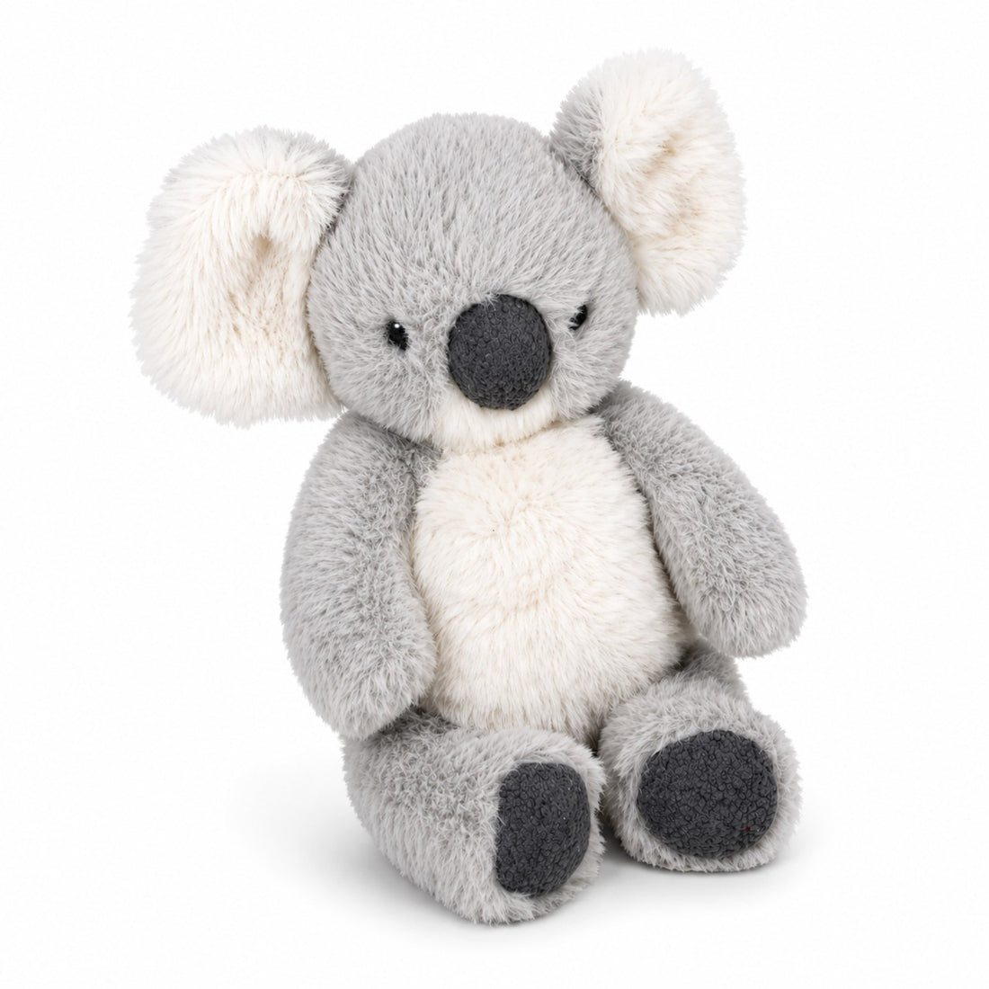 Plush toy koala on a white background