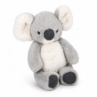 Plush toy koala on a white background