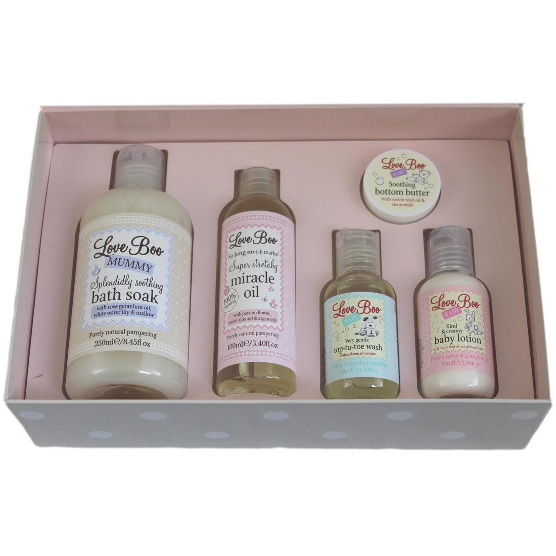 Love Boo Mummy and Me Pamper Kit inside