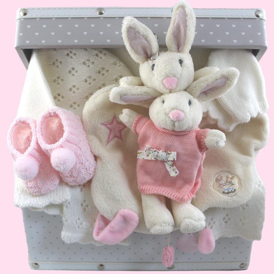 Luxury Baby Girl Gift Hamper - Fifi Ragtale Rabbit