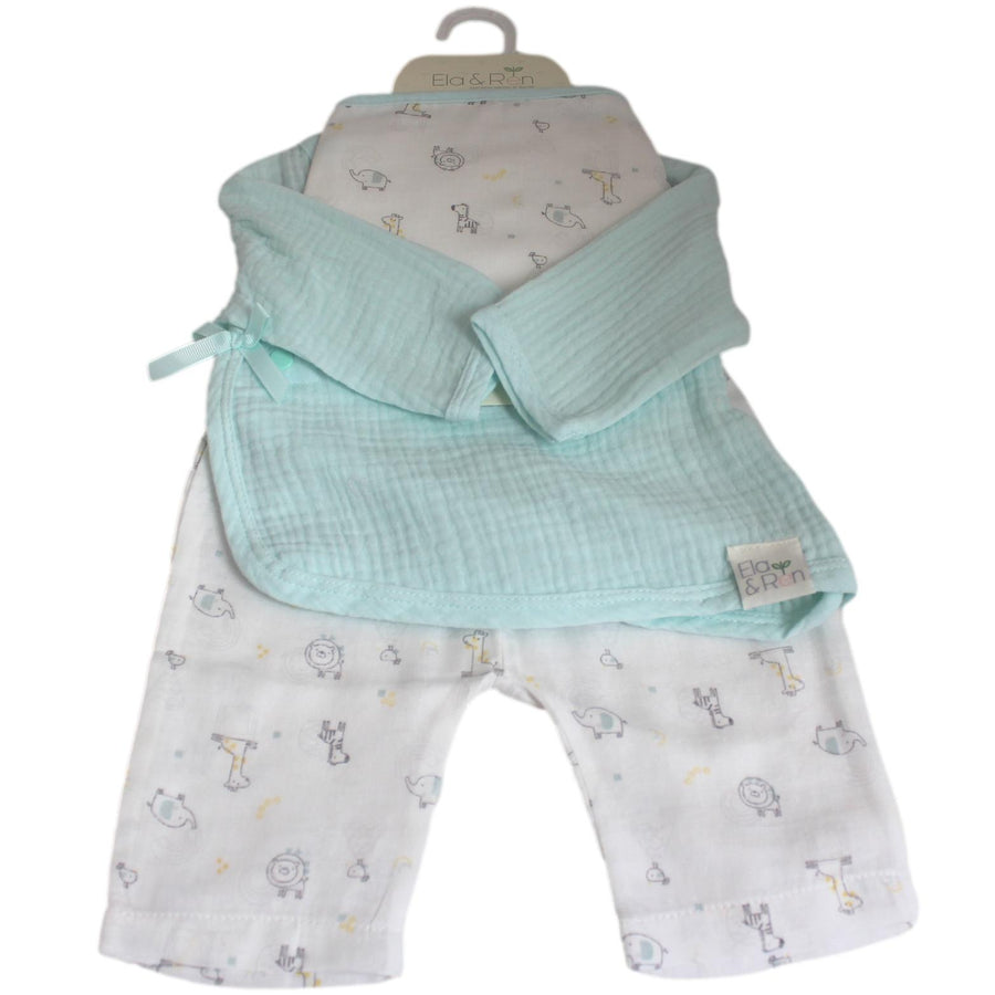 Luxury Cotton Muslin Unisex Baby Layette Clothing Set