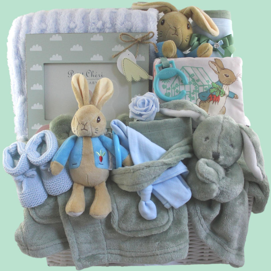 Luxury Double Peter Rabbit Baby Boy Gift Hamper