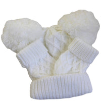 Neutral Baby Hat and Mittens Set