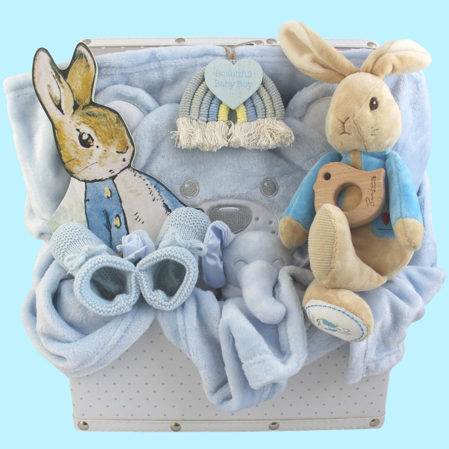 Peter Rabbit Baby Boy Gift Hamper with Keepsake Box
