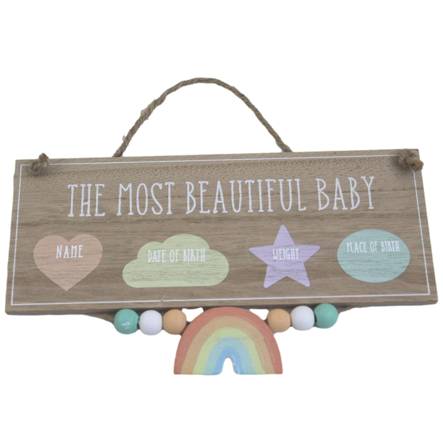 Petit Cheri Rainbow Data Plaque