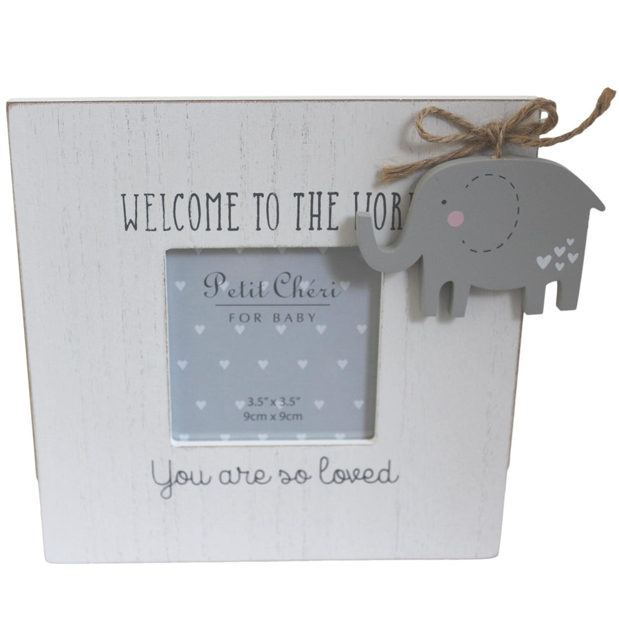 Petit Cheri Welcome to the World Baby Photo Frame