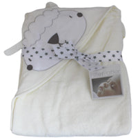 Pitter Patter Hooded Baby Bath Towel Wrap
