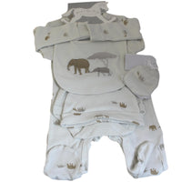 Safari Themed Neutral Baby Layette Set