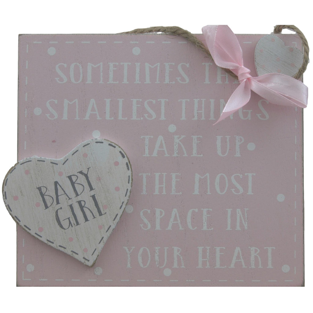 Shabby Chic Baby Girl Nursery Plaque