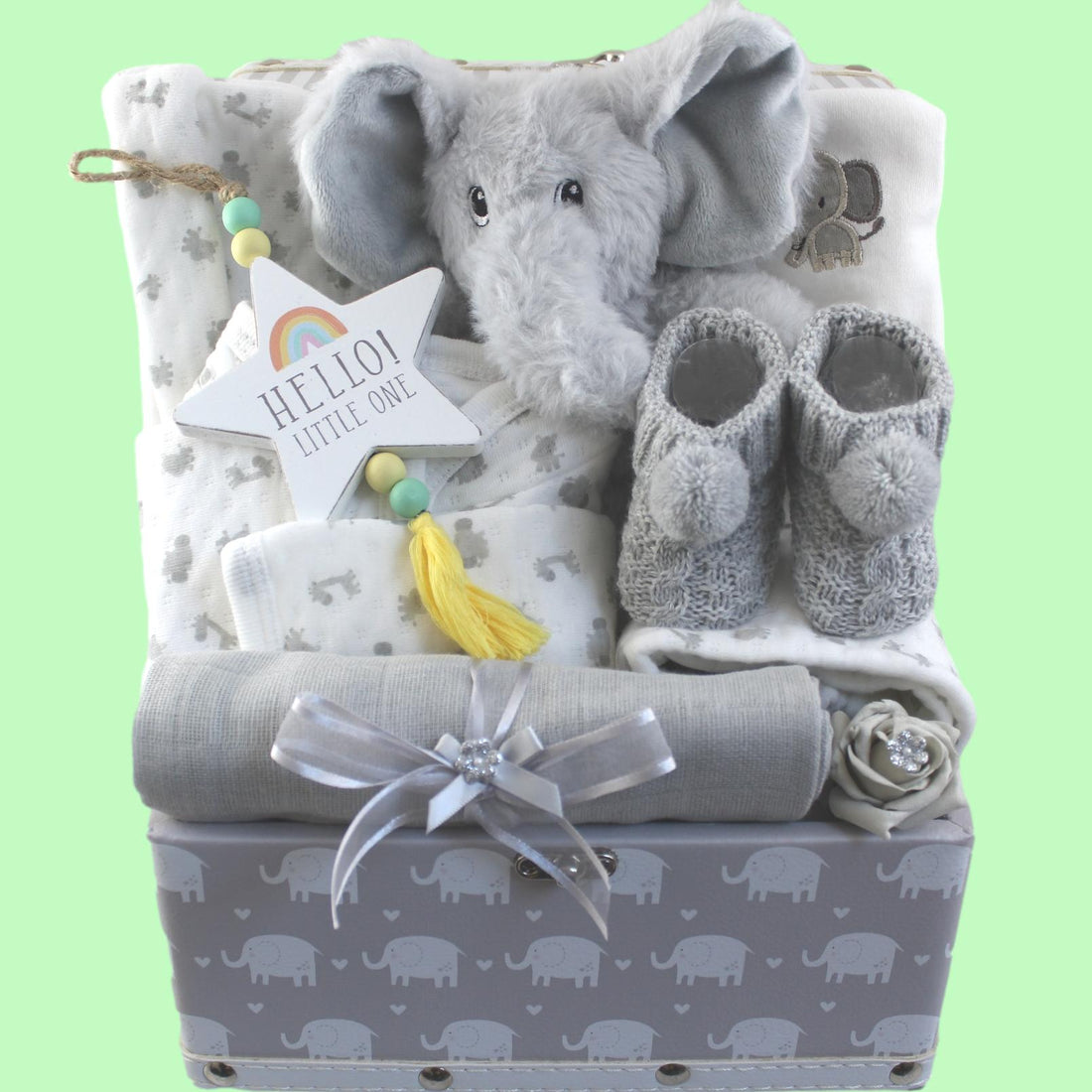 Unisex Baby Gift Hamper with 4 Piece Clothes Set - Little Big Ears