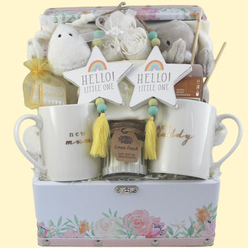 Unisex Pamper Hamper for Mummy, Daddy and Baby Twins