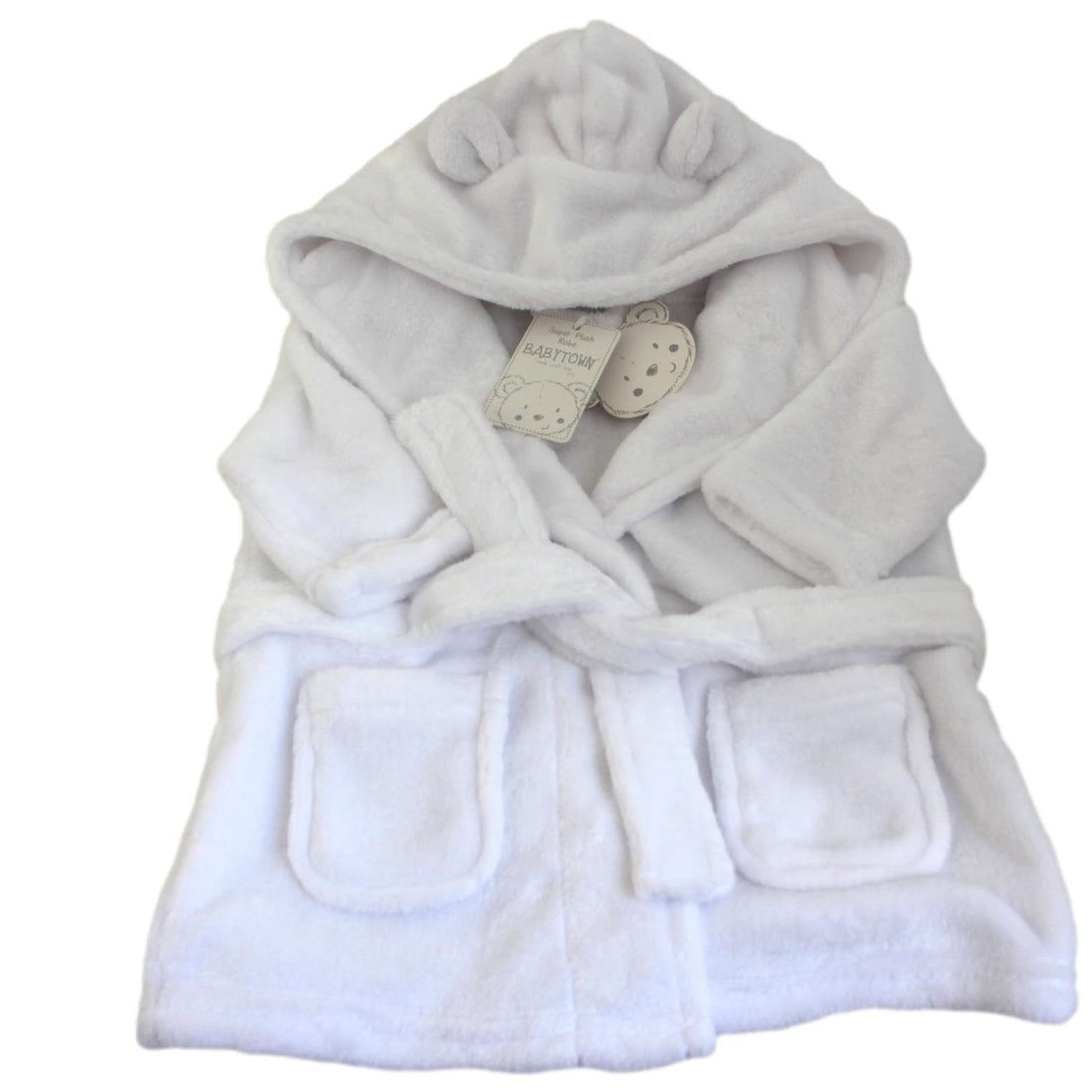 White Baby Bath Robe