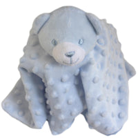 Blue Baby Boy Teddy Comforter