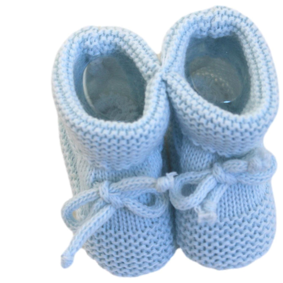 Blue Knitted Baby Boy Booties
