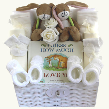 Guess How Much I Love You Unisex Baby Gift Hamper for Twins