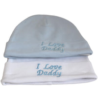 I Love Daddy Cotton Baby Boy Hats