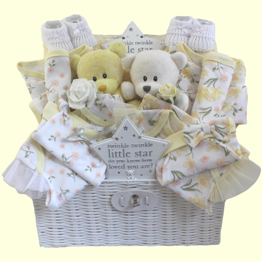 Lemon Drop Baby Gift Hamper for Twin Girls