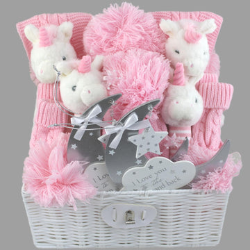 Little Eco Unicorns Baby Gift Hamper for Twin Girls