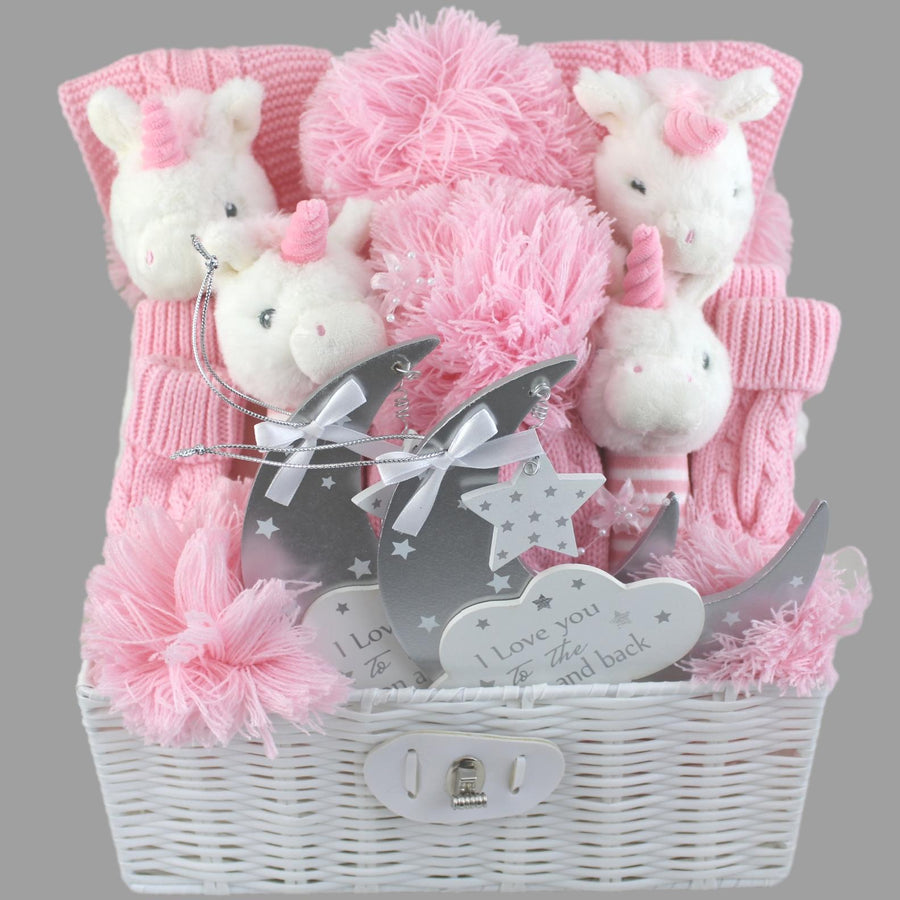 Little Eco Unicorns Baby Gift Hamper for Twin Girls